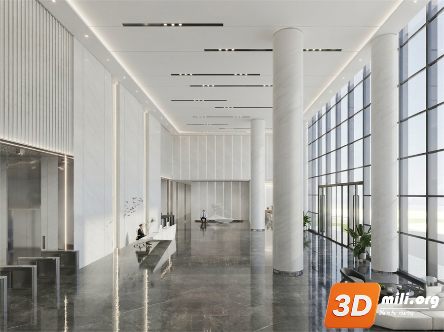 Lobby front desk Skp Files 